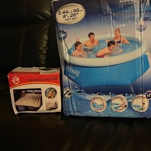 Best way blow up pool with pump